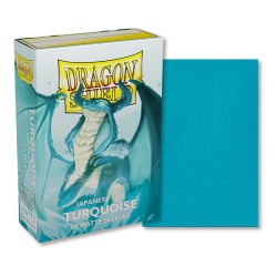 60 Protèges Cartes Matte Taille Japonaise - Dragon Shield - Turquoise
