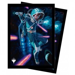 100 Protège-Cartes Magic The Gathering - Unfinity - Space Beleren