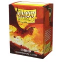 100 Protèges cartes Dual Matte - Ember - Alaric, Revolution Kindler Dragon Shield