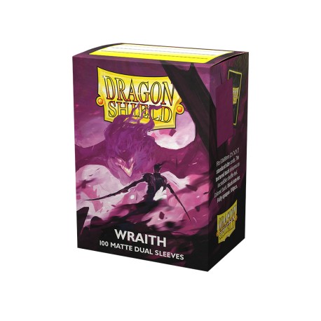100 Protèges cartes Dual Matte - Wraith - Alaric, Chaos Wraith Dragon Shield