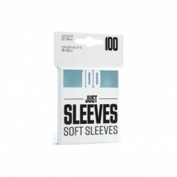 Sachet de 100 protèges cartes Soft Sleeves - Just Sleeves - Standard 67 x 94 mm - Transparent - Gamegenic