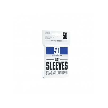 Sachet de 50 protèges cartes - Just Sleeves - Standard 66 x 92 mm - Bleu - Gamegenic