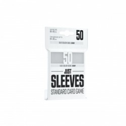 Sachet de 50 protèges cartes - Just Sleeves - Standard 66 x 92 mm - Blanc - Gamegenic