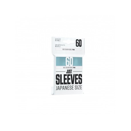 Sachet de 60 protèges cartes - Just Sleeves - Taille Japonnaise 62 x 89 mm - Transparent - Gamegenic