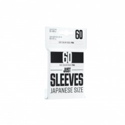 Sachet de 60 protèges cartes - Just Sleeves - Taille Japonnaise 62 x 89 mm - Noir - Gamegenic