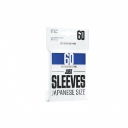 Sachet de 60 protèges cartes - Just Sleeves - Taille Japonnaise 62 x 89 mm - Bleu - Gamegenic
