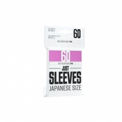 Sachet de 60 protèges cartes - Just Sleeves - Taille Japonnaise 62 x 89 mm - Rose - Gamegenic