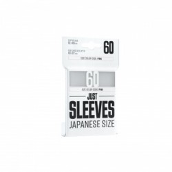 Sachet de 60 protèges cartes - Just Sleeves - Taille Japonnaise 62 x 89 mm - Blanc - Gamegenic