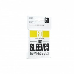 Sachet de 60 protèges cartes - Just Sleeves - Taille Japonnaise 62 x 89 mm - Jaune - Gamegenic