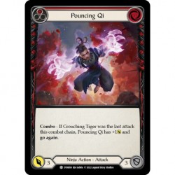 Rainbow Foil - Pouncing Qi (Red) - Flesh And Blood TCG