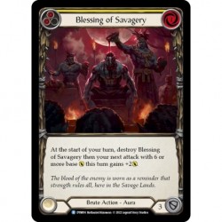 Blessing of Savagery (Yellow) - Flesh And Blood TCG