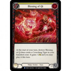 Rainbow Foil - Blessing of Qi (Yellow) - Flesh And Blood TCG