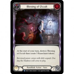 Rainbow Foil - Blessing of Occult (Red) - Flesh And Blood TCG