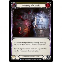 Rainbow Foil - Blessing of Occult (Yellow) - Flesh And Blood TCG