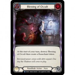 Rainbow Foil - Blessing of Occult (Blue) - Flesh And Blood TCG