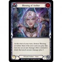 Rainbow Foil - Blessing of Aether (Red) - Flesh And Blood TCG