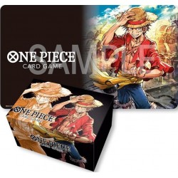 PRECO - ATTENTION DATE- Tapis de jeu et Boîte de rangement - Monkey.D.Luffy - One Piece Card Game