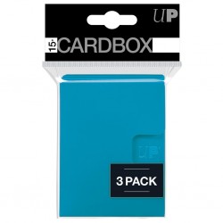 Lot de 3 Deckbox 15 Cartes - Bleu Clair - Ultra Pro