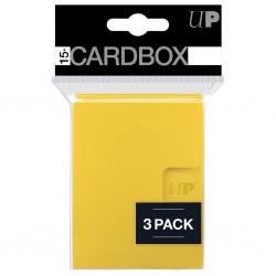 Lot de 3 Deckbox 15 Cartes - Jaune - Ultra Pro