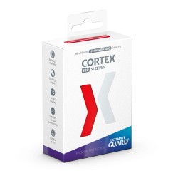 100 Protèges Carte Cortex Taille Standard - Rouge - Ultimate Guard