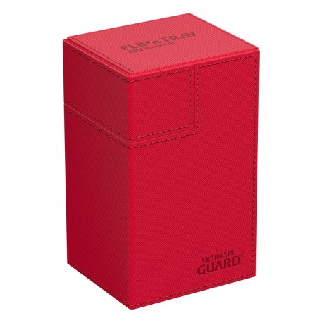 Deck Box Flip N&amp;amp;amp;amp;#039;Tray 80 Cartes XenoSkin Monocolor - Rouge - Ultimate Guard