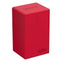 Deck Box Flip N'Tray 80 Cartes XenoSkin Monocolor - Rouge - Ultimate Guard