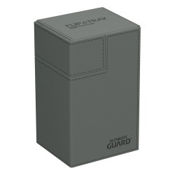 Deck Box Flip N'Tray 80 Cartes XenoSkin Monocolor - Gris - Ultimate Guard
