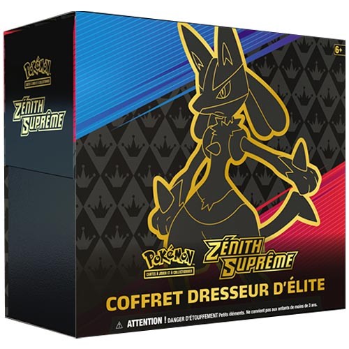 VF - Coffret Dresseur d'Elite Epée & Bouclier 12.5 Zénith Suprême - Lucario