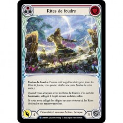 Rites de Foudre (Rouge) / Rites of Lightning (Red) - Flesh And Blood TCG