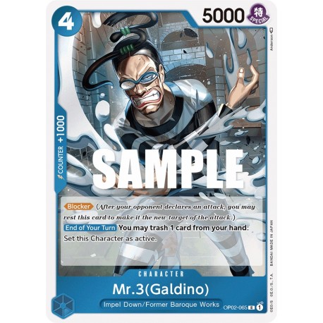 Mr.3(Galdino) - One Piece Card Game