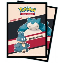 65 Protèges Cartes Pokemon - Snorlax & Munchlax
