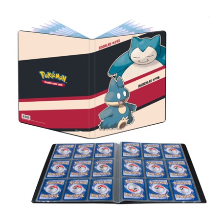 Pokémon: Portfolio (album) de rangement 180 cartes - Snorlax &amp;amp; Munchlax