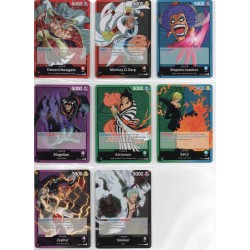 Collection des 8 LEADERS OP2 - One Piece TCG