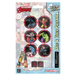 Avengers 60th Aniversary Dice and Token Pack - Marvel HeroClix