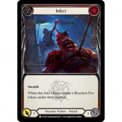 VO - Rainbow Foil - Infect (Red) - Flesh And Blood TCG