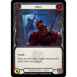 VO - Rainbow Foil - Infect (Blue) - Flesh And Blood TCG