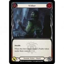 VO - Rainbow Foil - Wither (Blue) - Flesh And Blood TCG