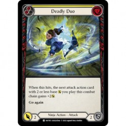 VO - Rainbow Foil - Deadly Duo (Yellow) - Flesh And Blood TCG