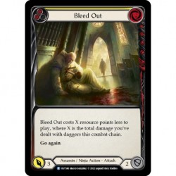 VO - Rainbow Foil - Bleed Out (Yellow) - Flesh And Blood TCG