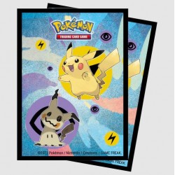 65 Protèges Cartes Pokemon - Pikachu & Mimikyu