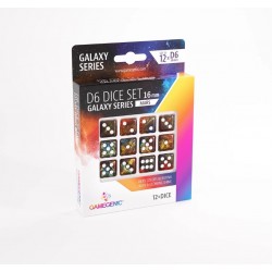 Set de 12 Dés à 6 faces 16mm - Galaxy Series - Mars - Gamegenic