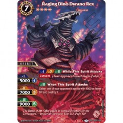 FOIL - Raging Dino Dyrano Rex - Battle Spirit Saga TCG