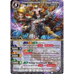FOIL - Grand Underworld Trio Queen Meduke - Battle Spirit Saga TCG