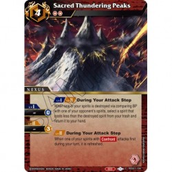 Sacred thundering Peaks Battle Spirit Saga TCG