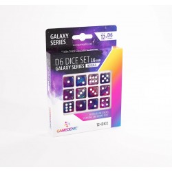 Set de 12 Dés à 6 faces 16mm - Galaxy Series - Nebula - Gamegenic