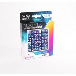 Set de 36 Dés à 6 faces 12mm - Galaxy Series - Neptune - Gamegenic