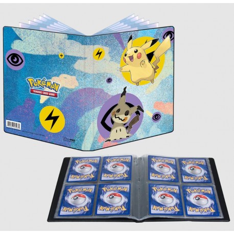 Pokémon: Portfolio (album) de rangement 80 cartes - Pikachu &amp;amp;amp;amp;amp; Mimikyu