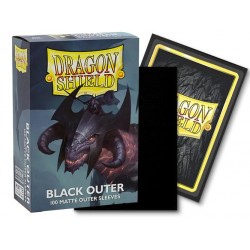 100 Sur Protèges cartes Matte Outer Sleeve - Noir - Dragon Shield