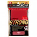 80 Protèges cartes Hyper Strong - Rouge - KMC