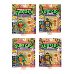 RETRAIT BOUTIQUE - Collection 4 Figurines Tortues Ninja "Classic Turtle" Playmates Toys